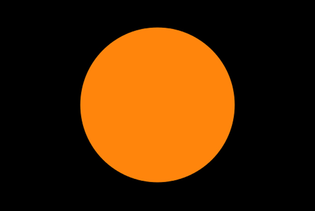オレンジ丸旗
