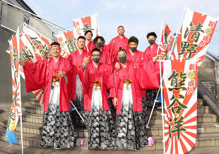 成人式のぼり旗の製作事例一覧