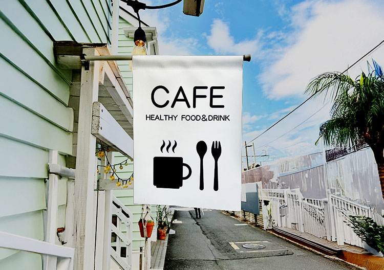 店舗フラッグの製作事例一覧
