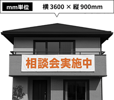 mm単位 横3600×縦900mm