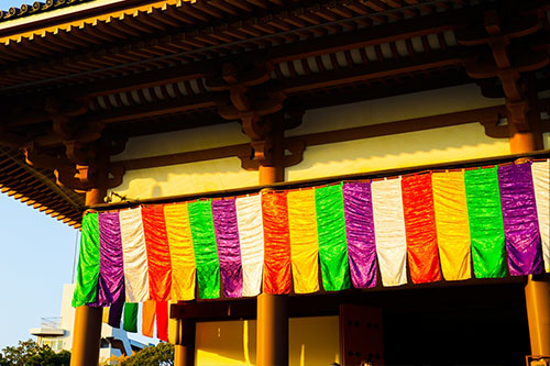 神社仏閣の幔幕（まんまく）